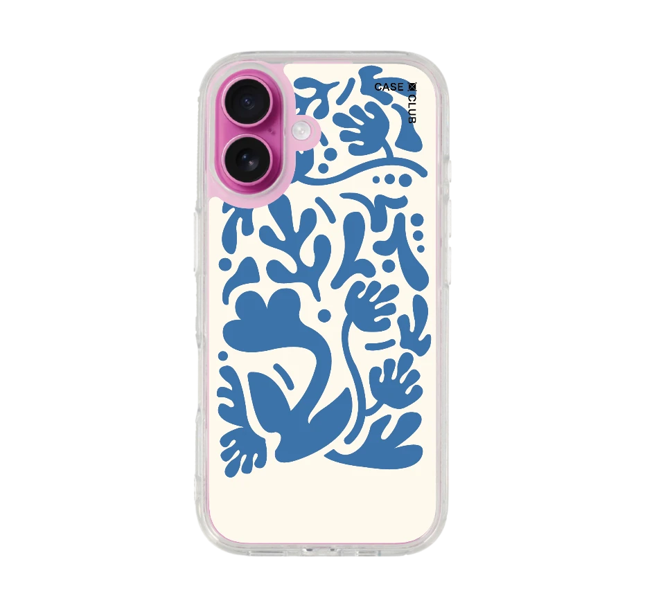 ดอกไม้มินิมอลสีฟ้า