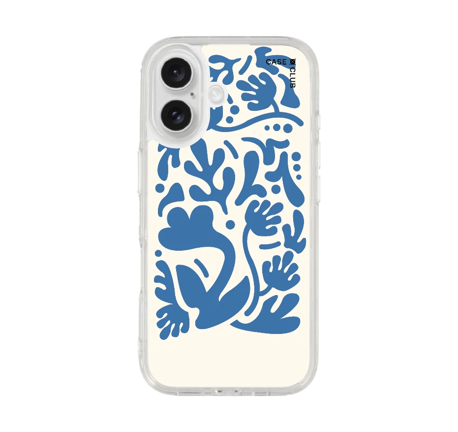 ดอกไม้มินิมอลสีฟ้า