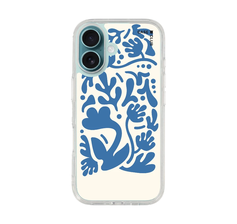 ดอกไม้มินิมอลสีฟ้า