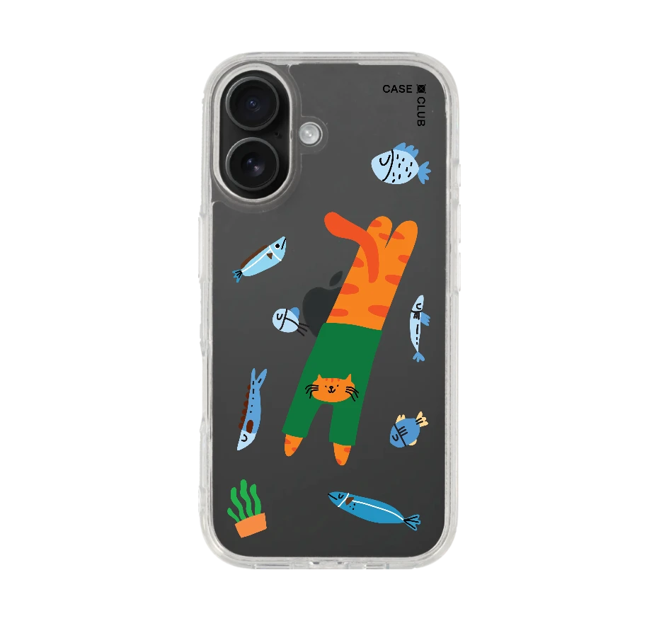 แมวส้มกับปลาเพื่อนรัก