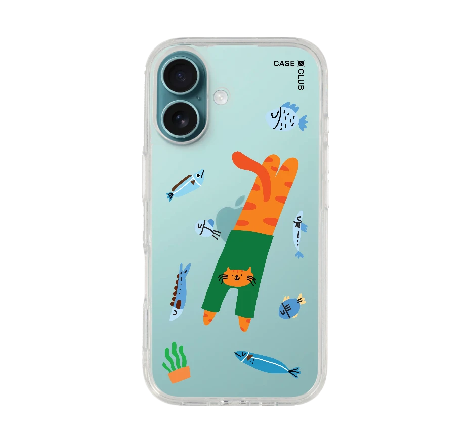 แมวส้มกับปลาเพื่อนรัก