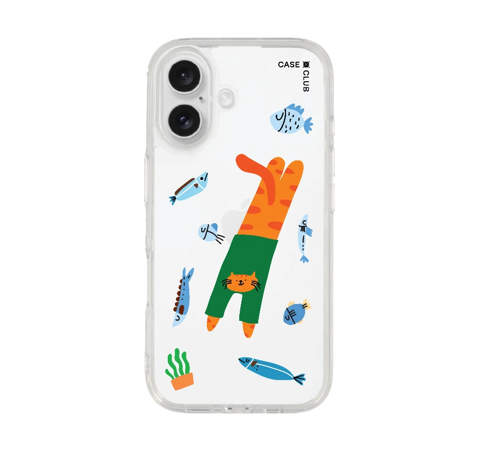 แมวส้มกับปลาเพื่อนรัก