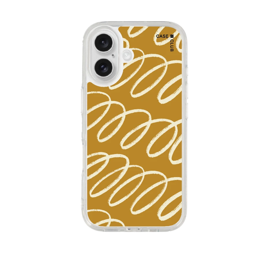 brown & white curvy pattern