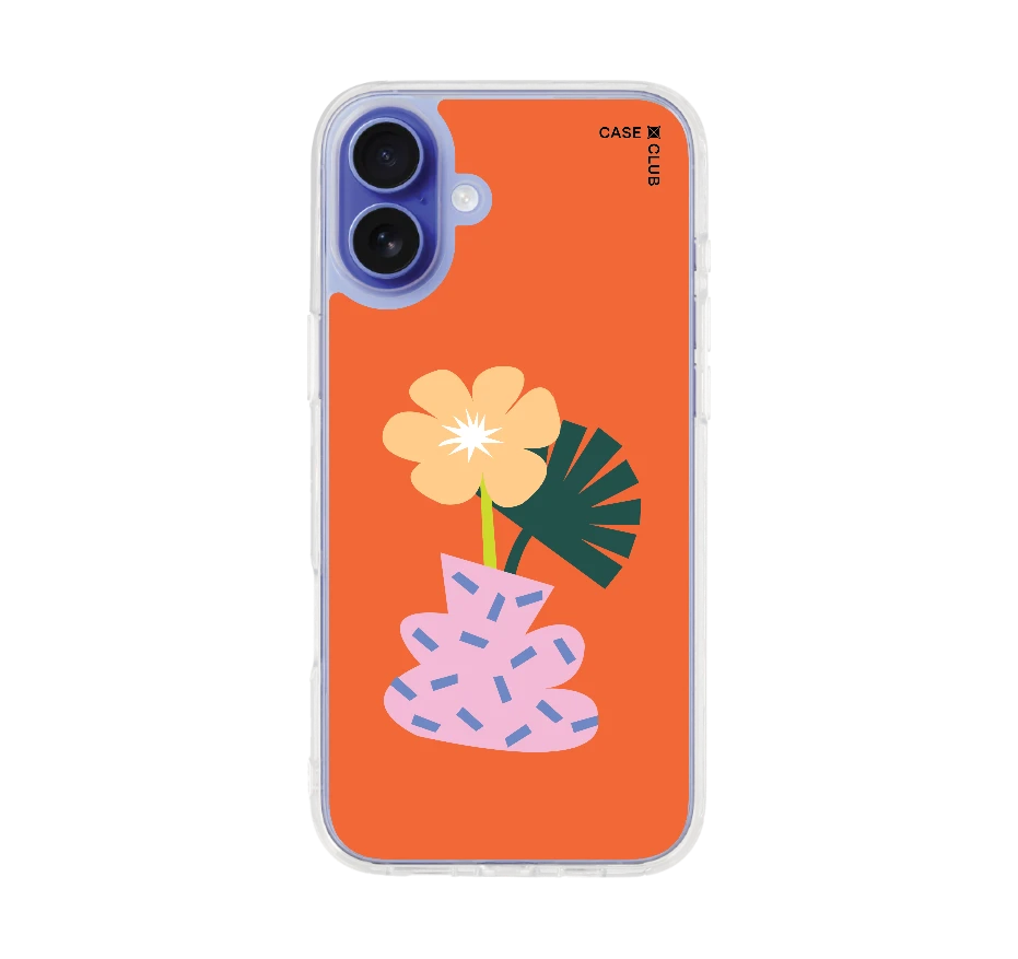 illustrated flower vase