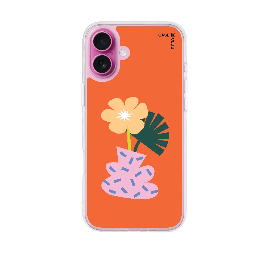 illustrated flower vase