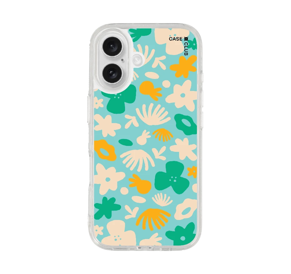 light blue flower pattern