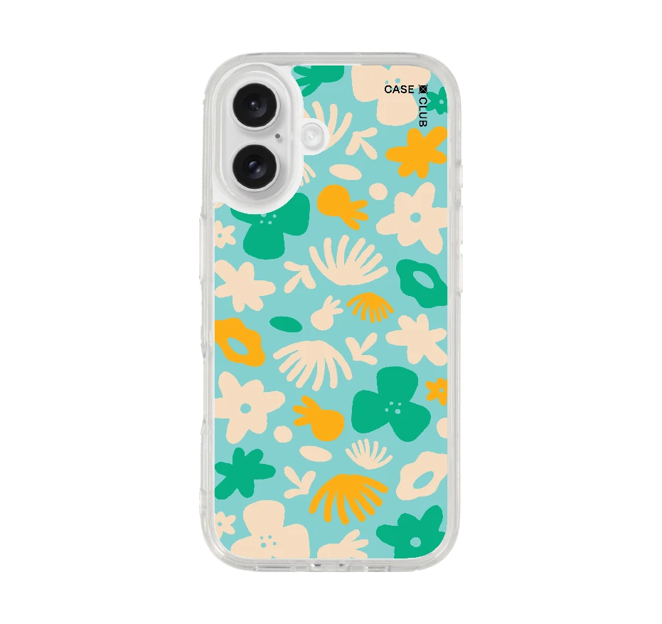 light blue flower pattern