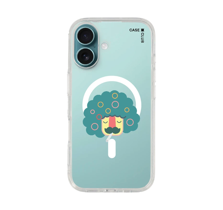 smoking moustache man