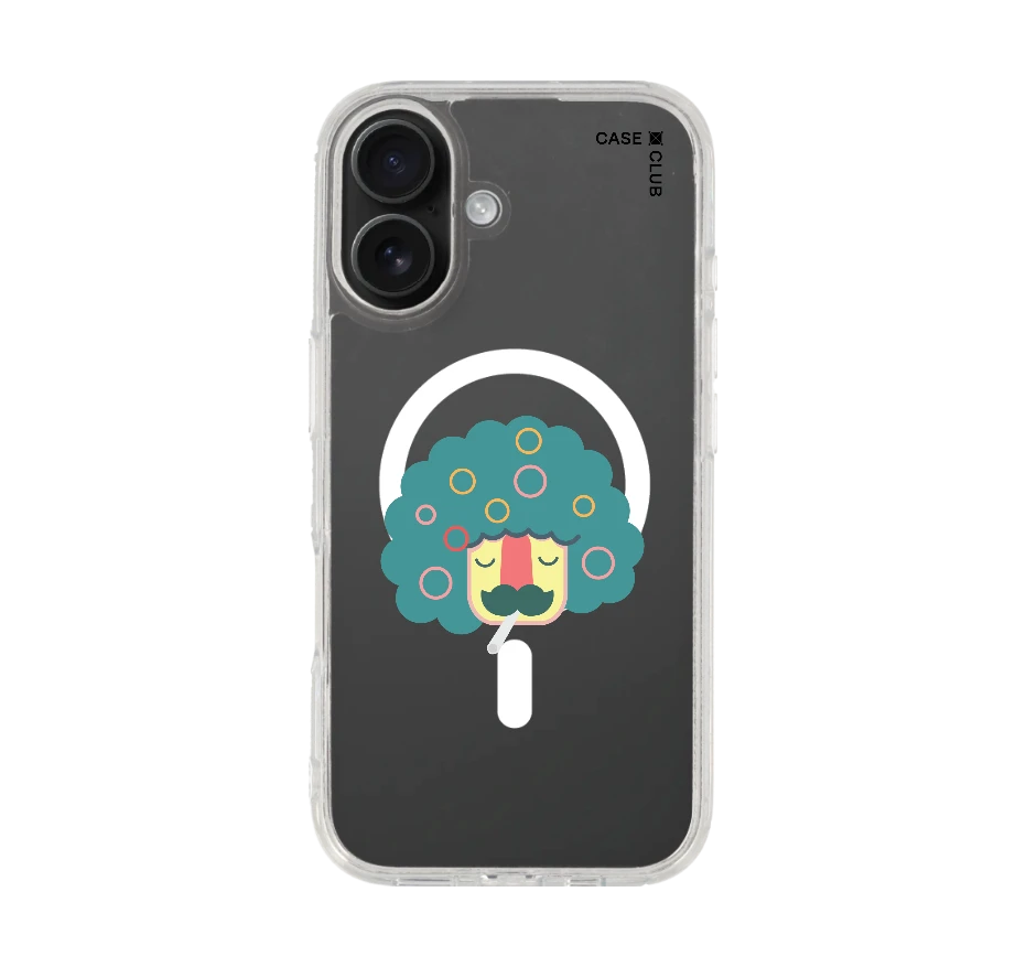 smoking moustache man