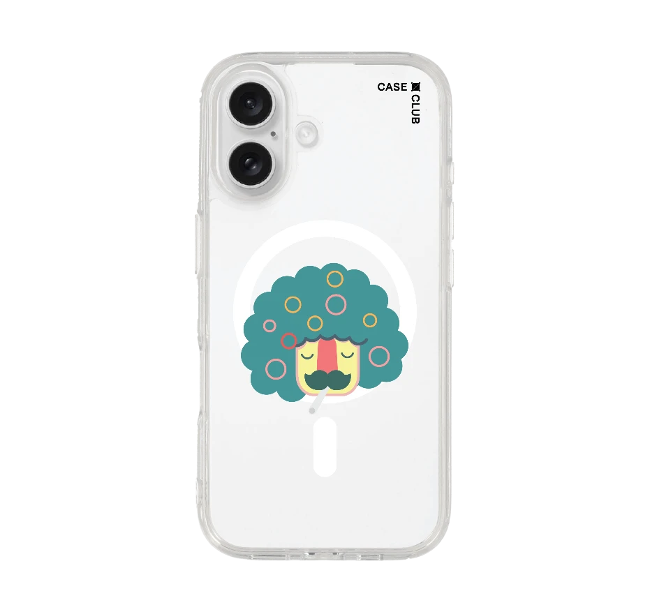 smoking moustache man