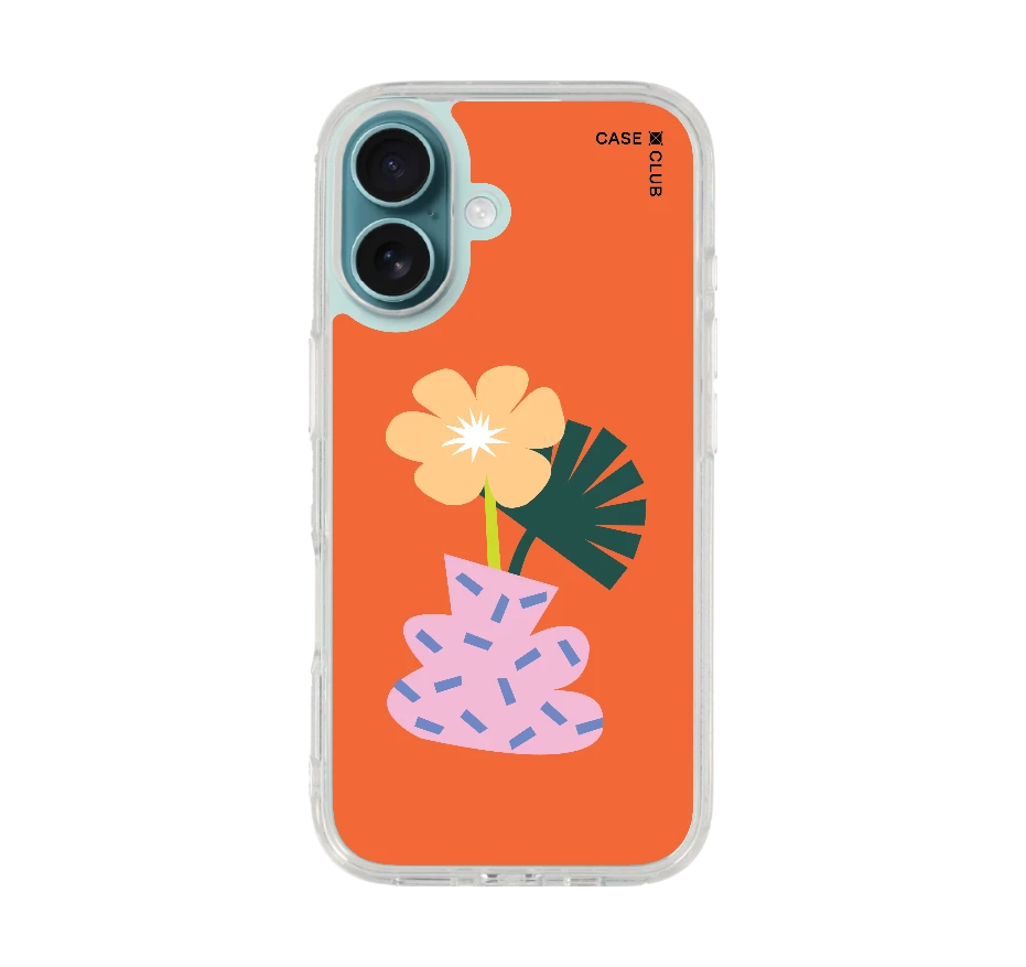 illustrated flower vase