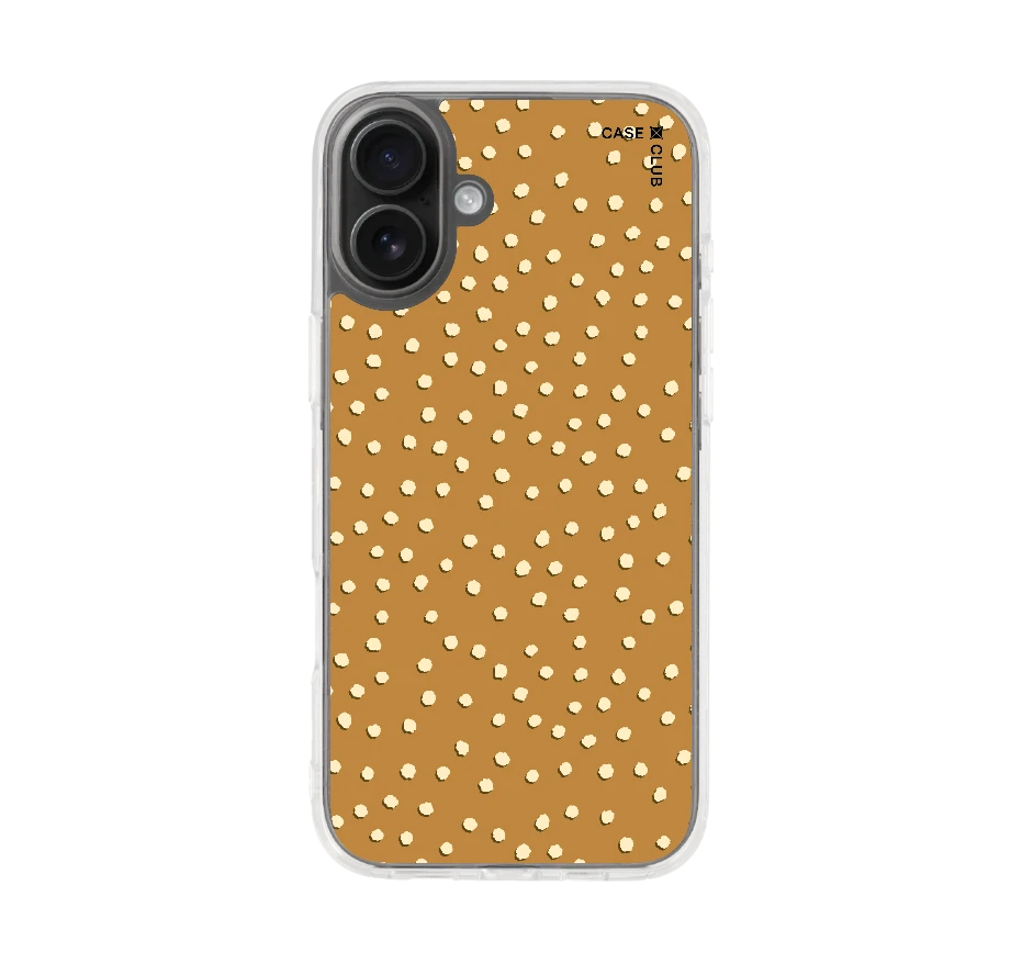 ลาย dot จุดสีขาวน้ำตาล