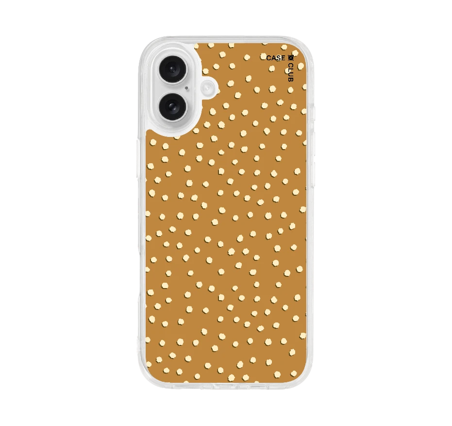 ลาย dot จุดสีขาวน้ำตาล