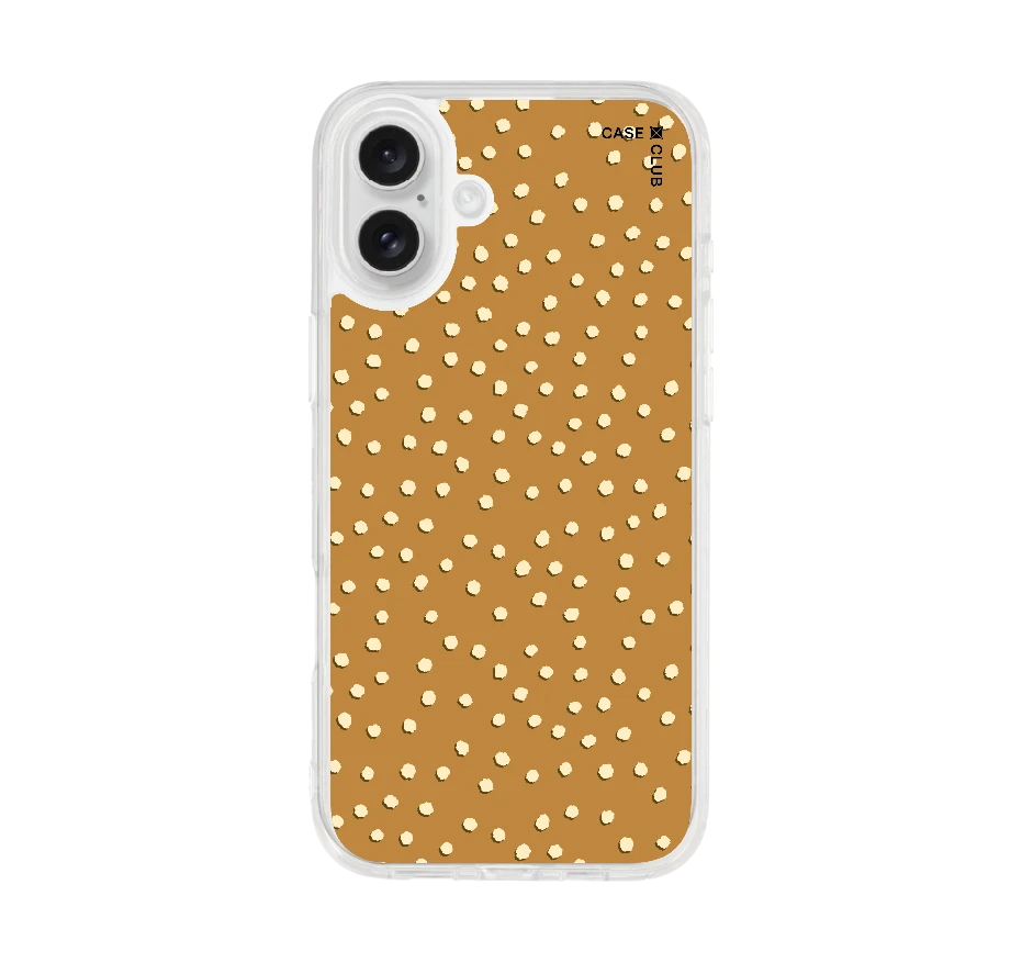 ลาย dot จุดสีขาวน้ำตาล