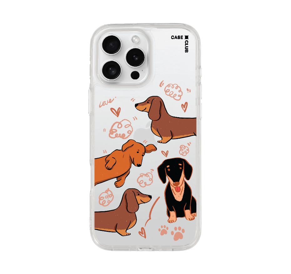 brown dachshund pattern