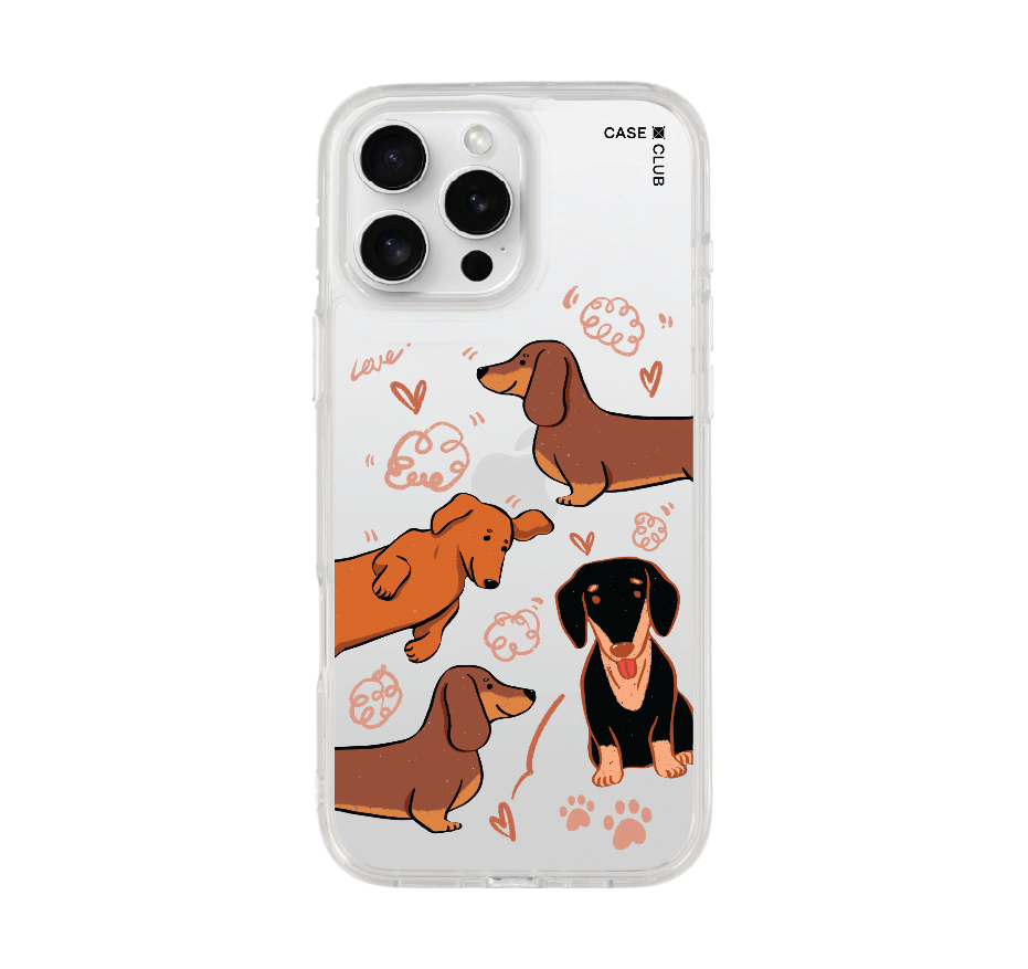 brown dachshund pattern