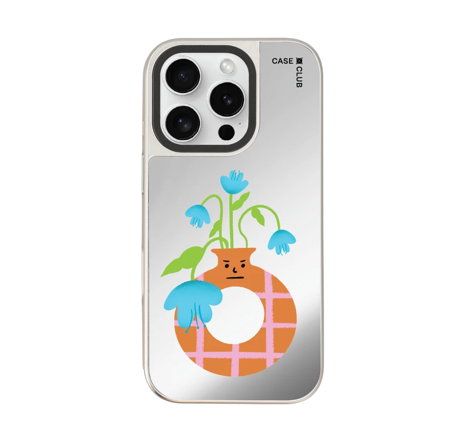 แจกันมินิมอลสีส้ม