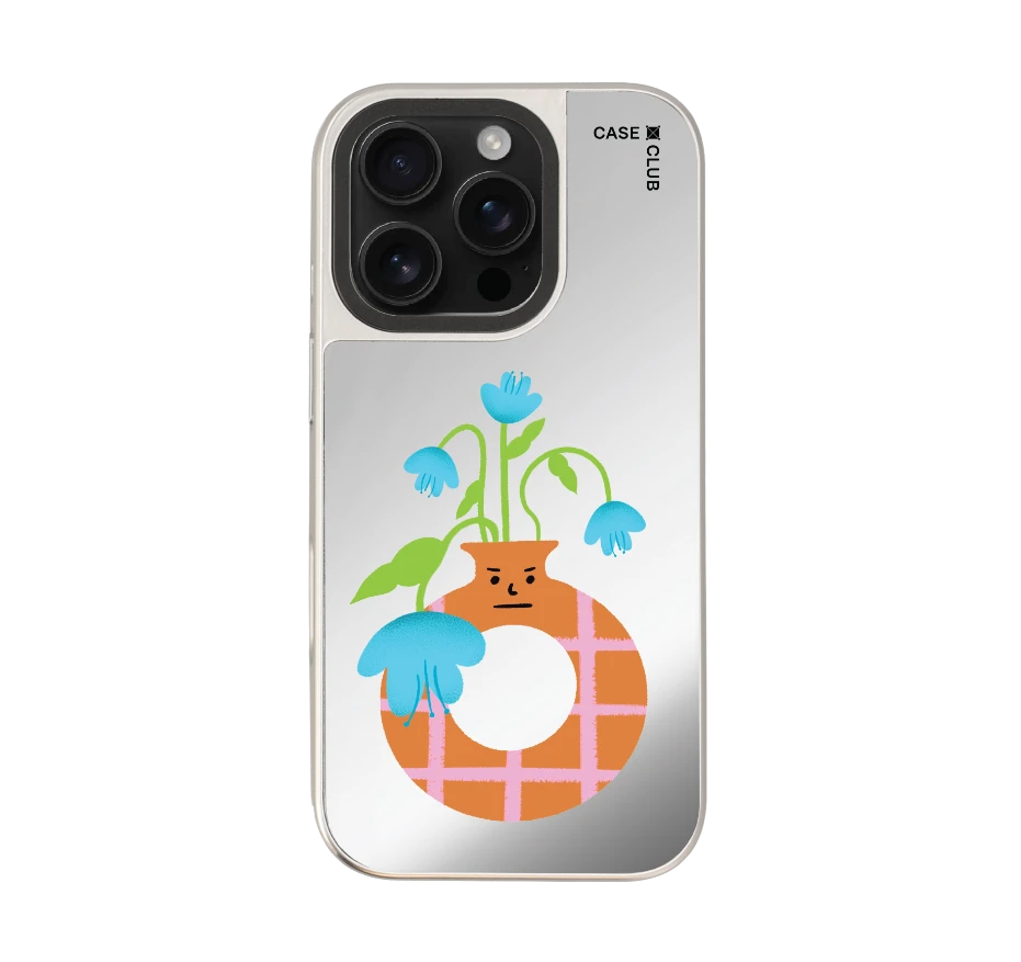 แจกันมินิมอลสีส้ม