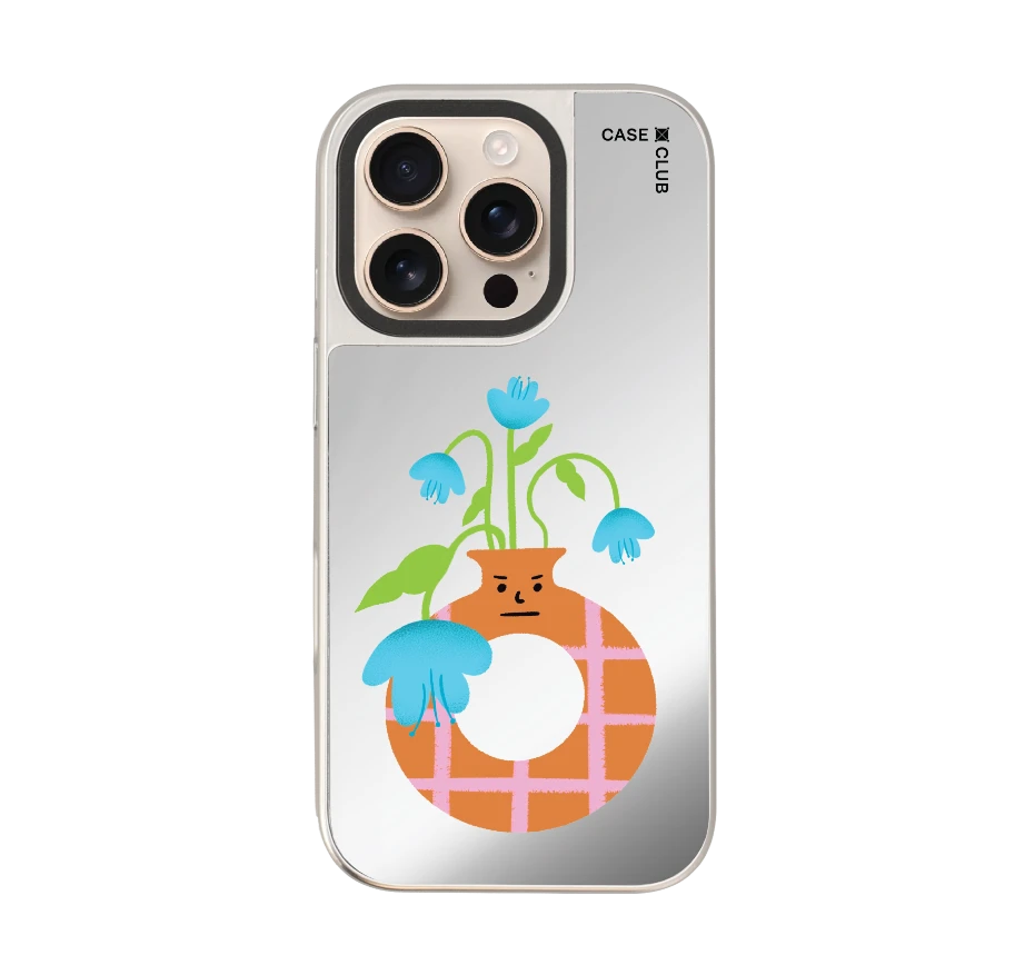 แจกันมินิมอลสีส้ม