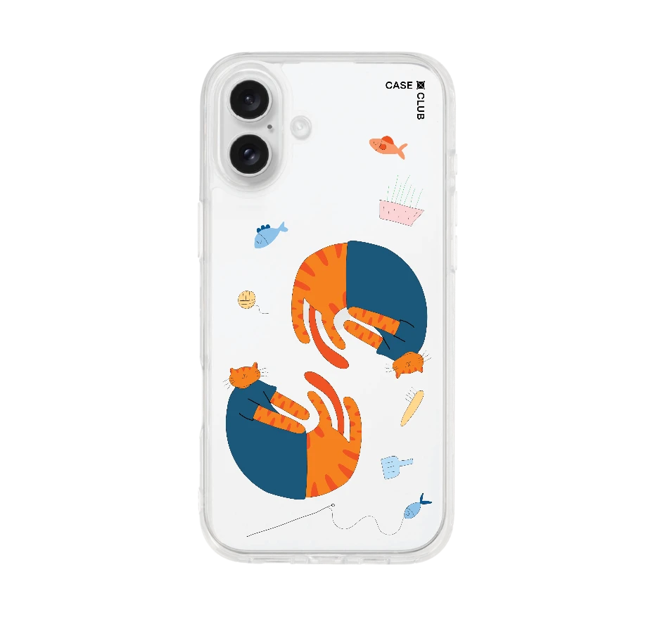 orange cat with blue shirt