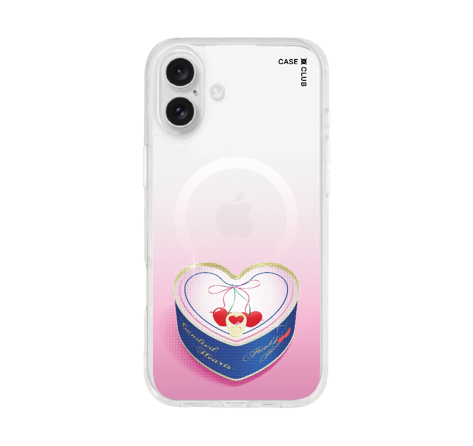 กล่องของขวัญเชอร์รี่สีชมพู