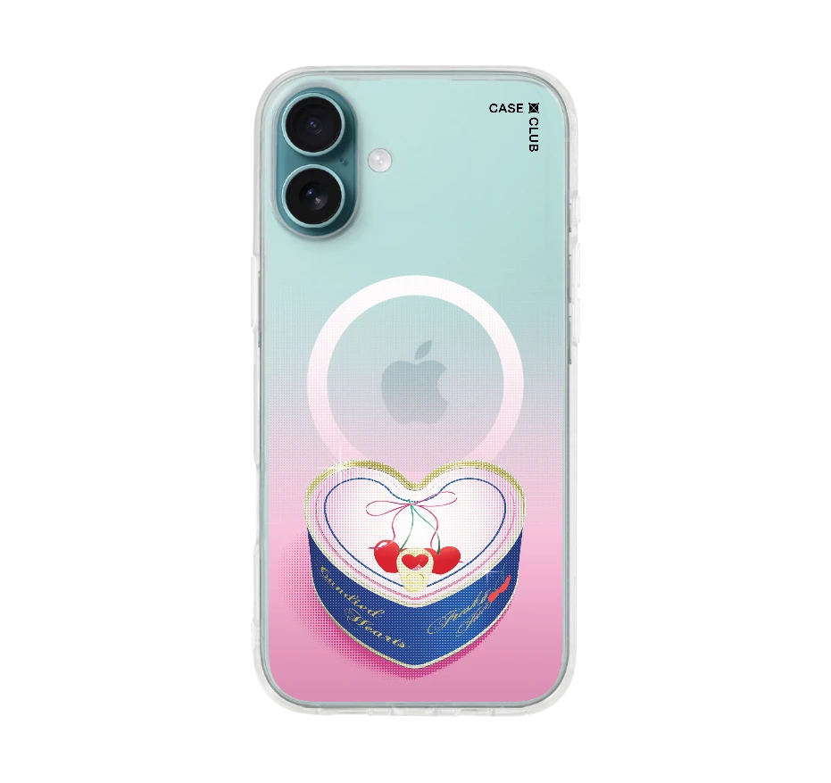 กล่องของขวัญเชอร์รี่สีชมพู