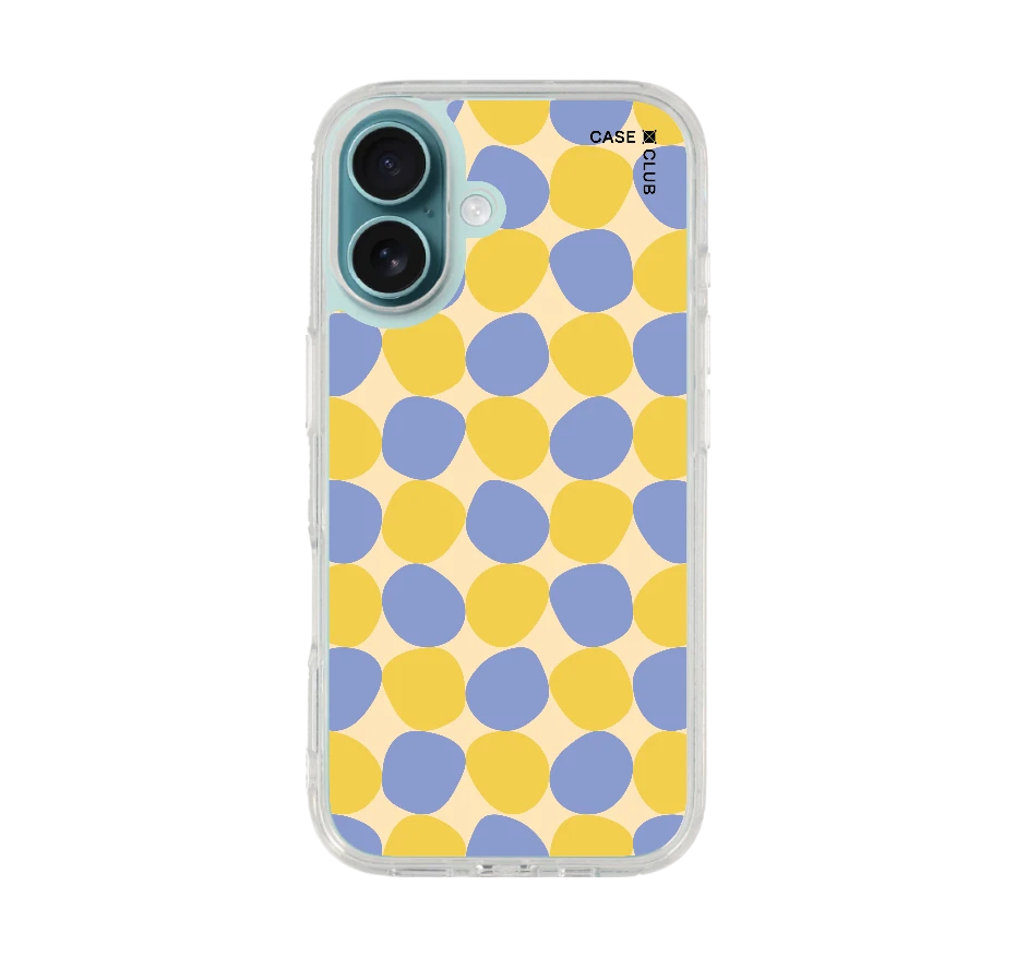 yellow stack polka dots