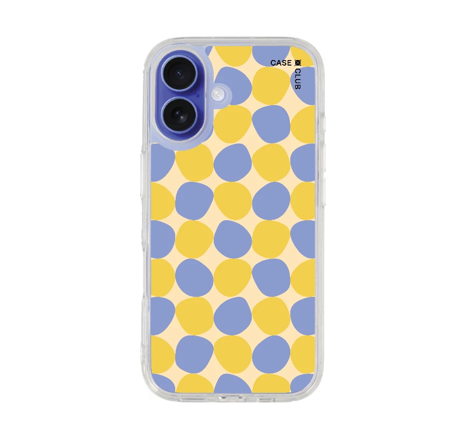 yellow stack polka dots