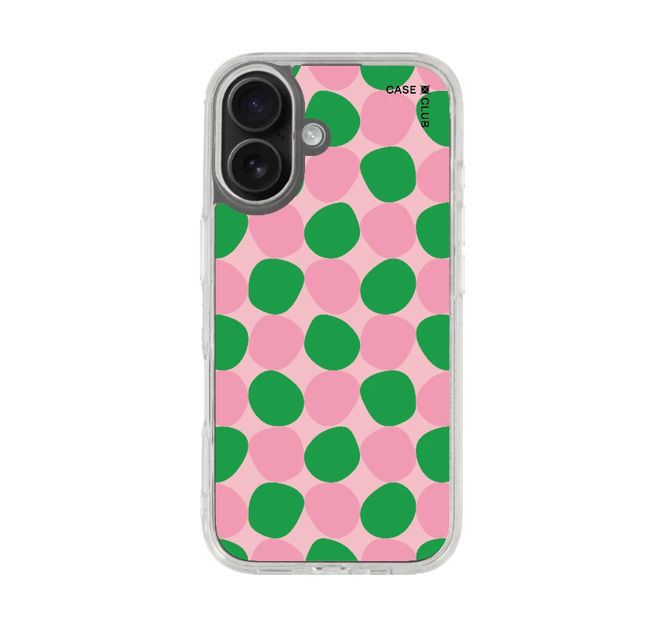 dark green stack polka dots