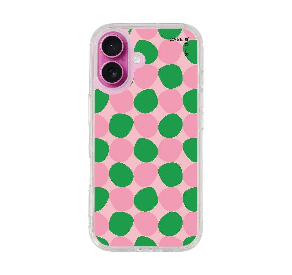 dark green stack polka dots