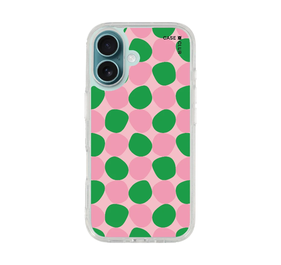dark green stack polka dots