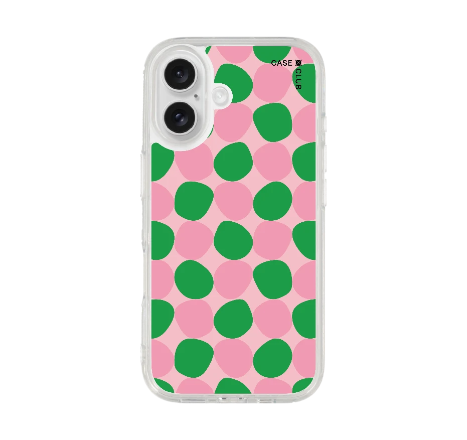 dark green stack polka dots