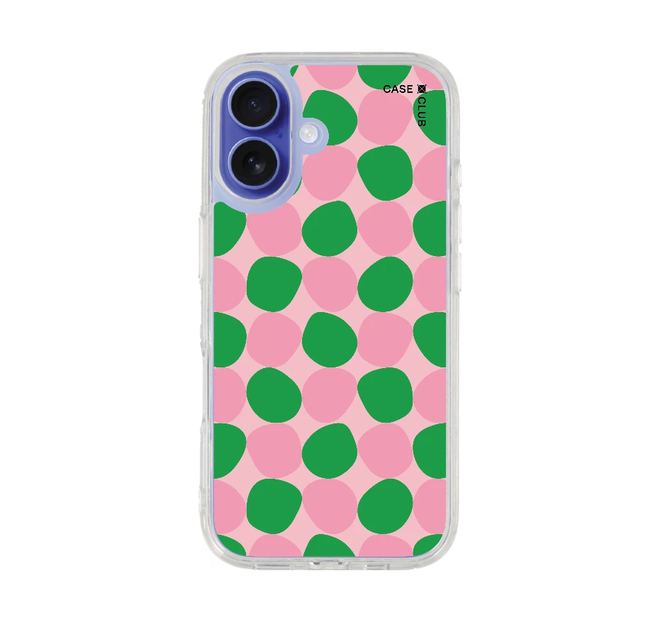 dark green stack polka dots