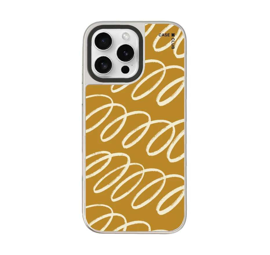 brown & white curvy pattern