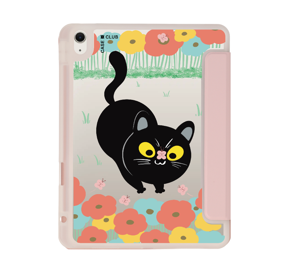 flower black cat