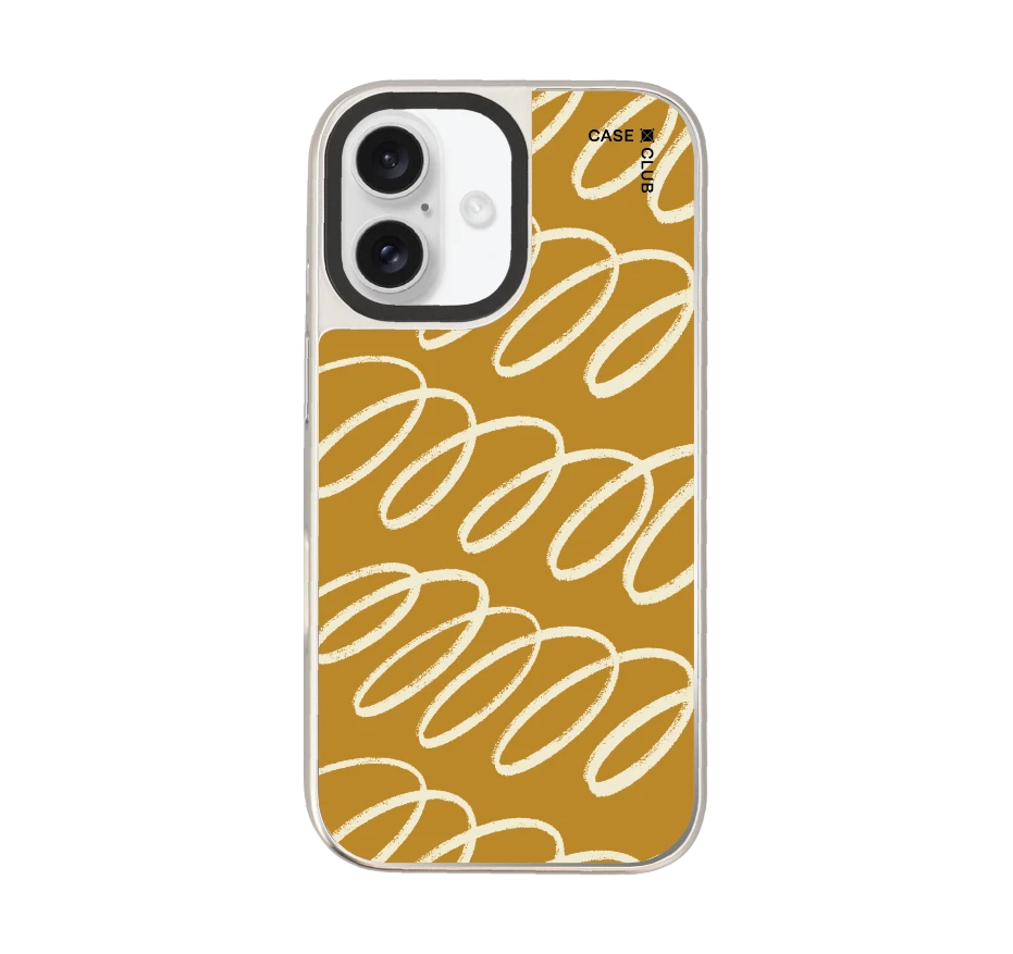 brown & white curvy pattern