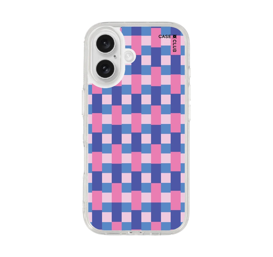 กริด ตารางสีชมพูฟ้า