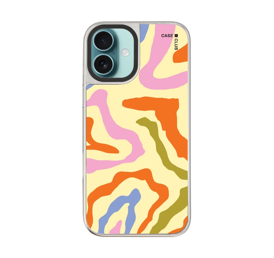 คลื่นสีสดใสมินิมอล