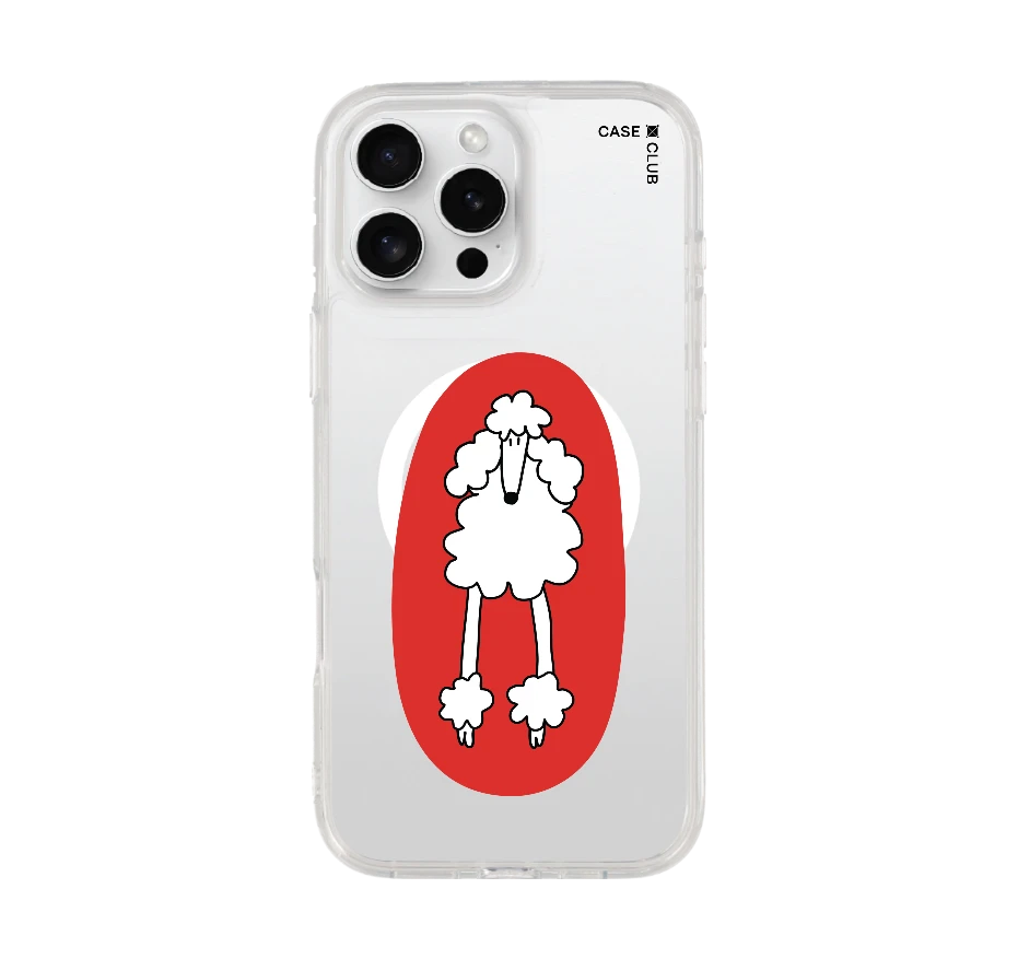 red circle poodle