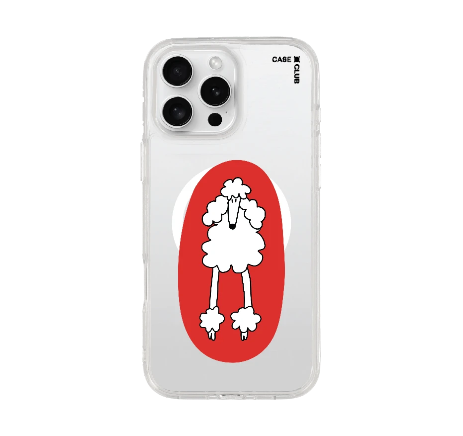 red circle poodle