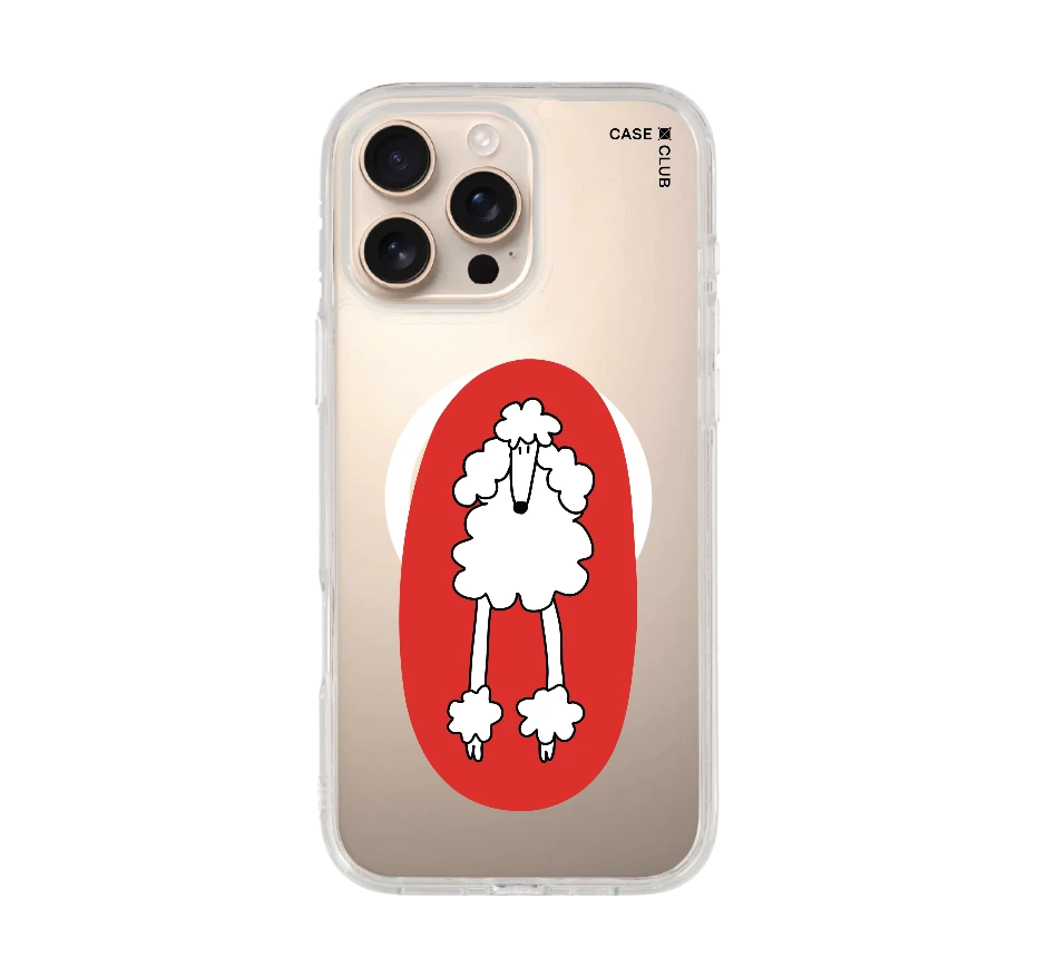 red circle poodle