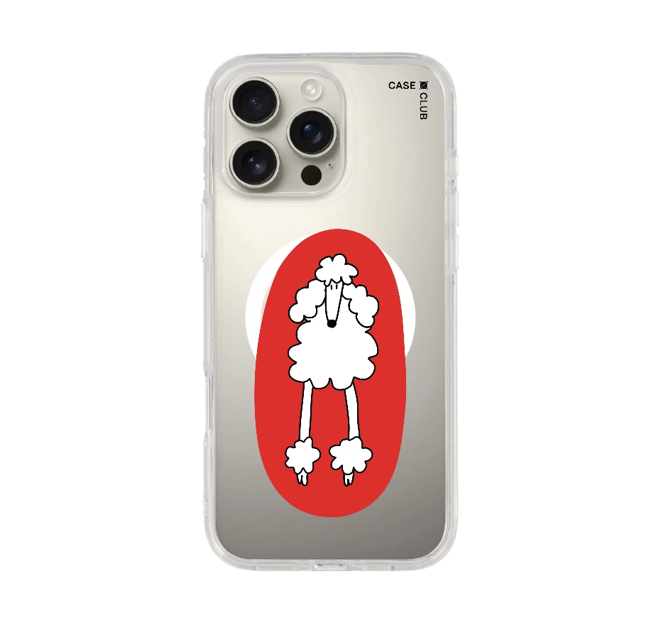 red circle poodle