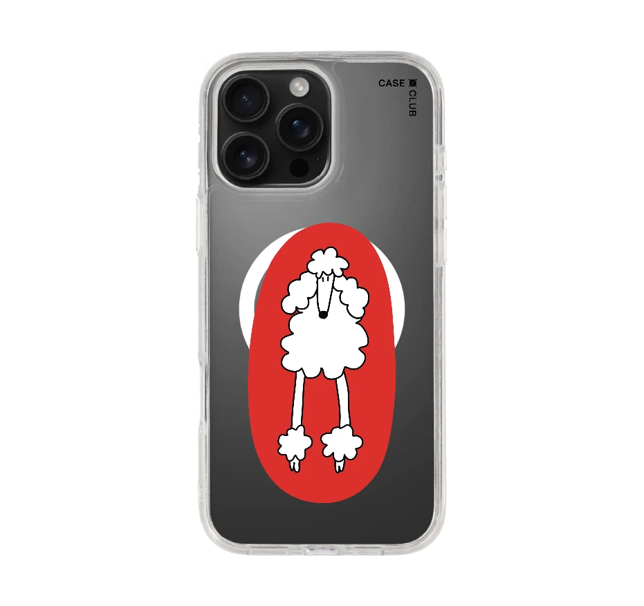 red circle poodle