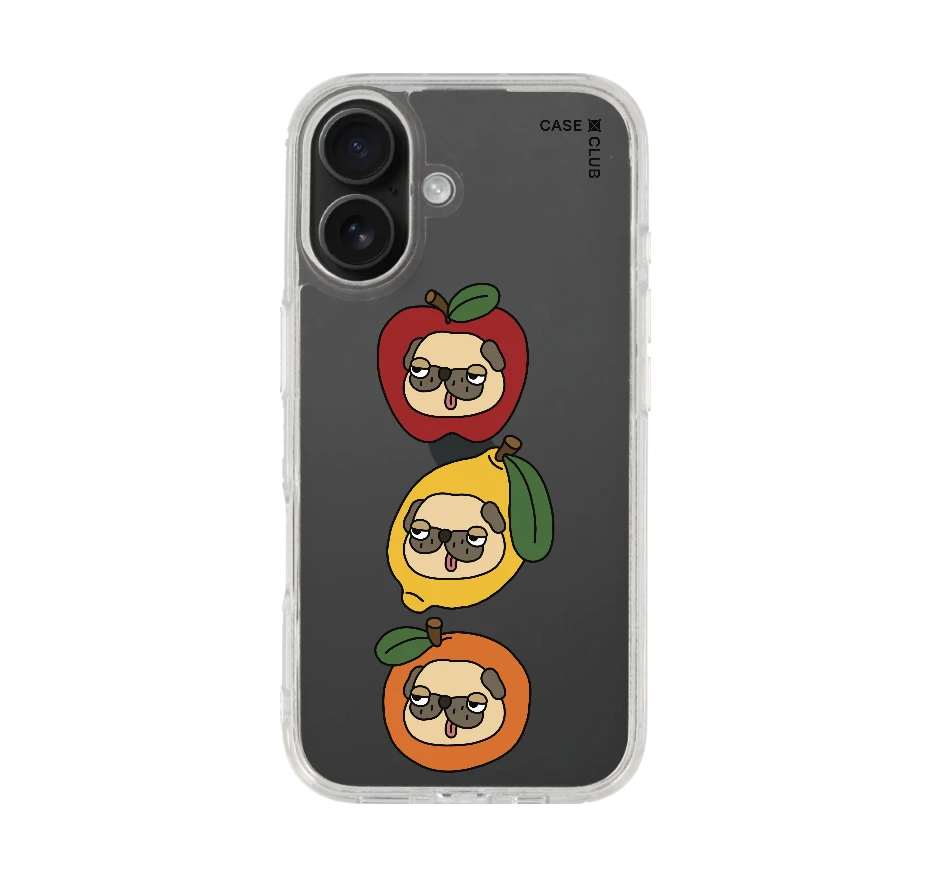 หมาปั๊กหน้ากวนในผลไม้