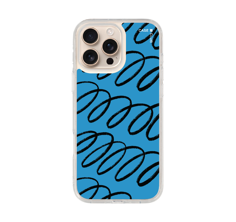 blue & black curvy pattern