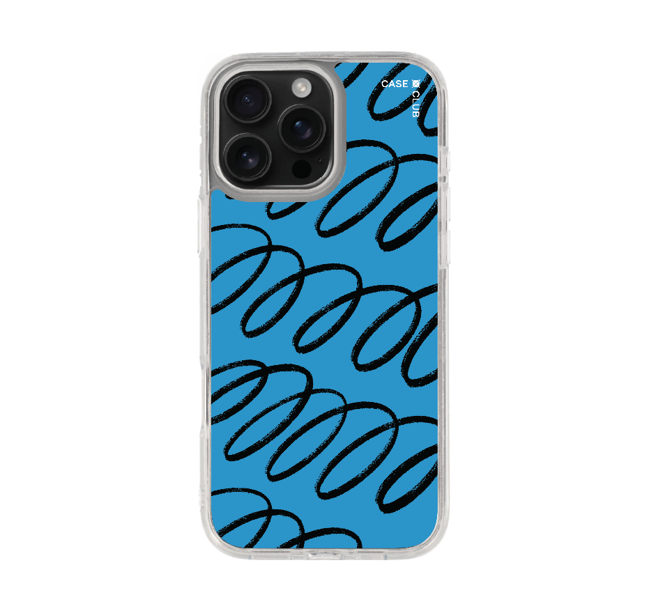 blue & black curvy pattern