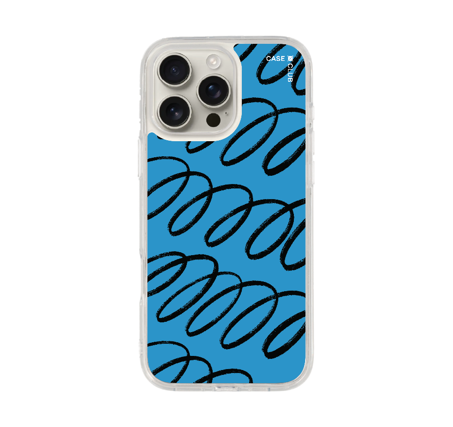 blue & black curvy pattern