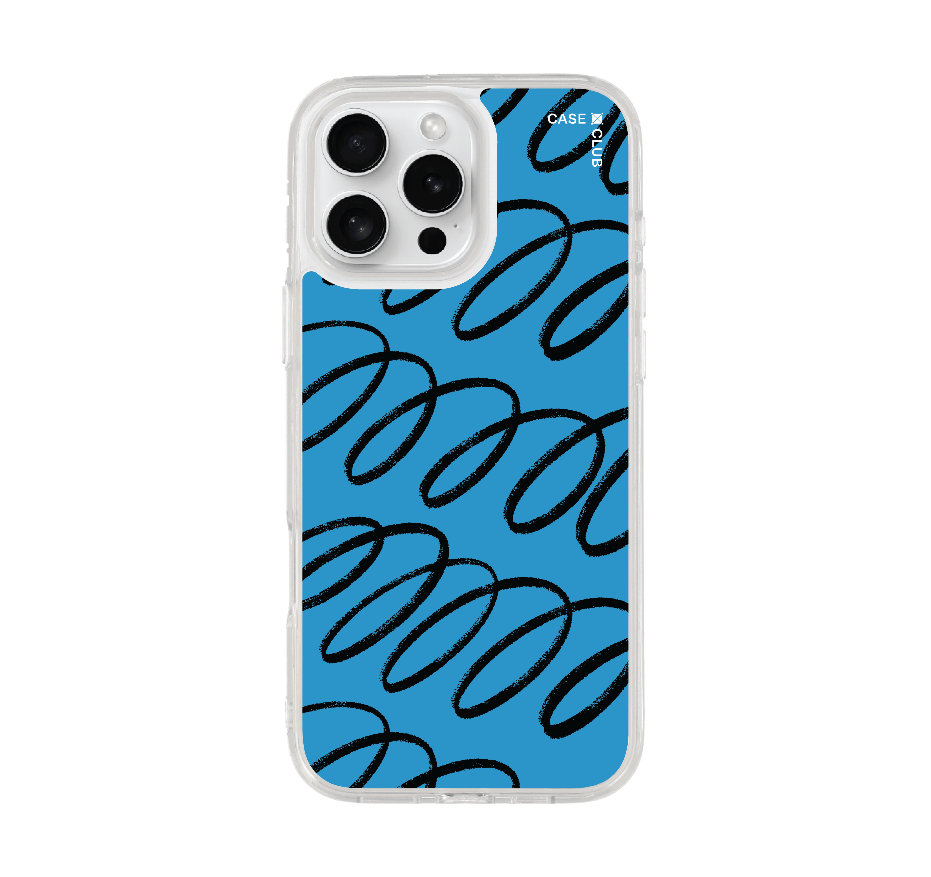 blue & black curvy pattern