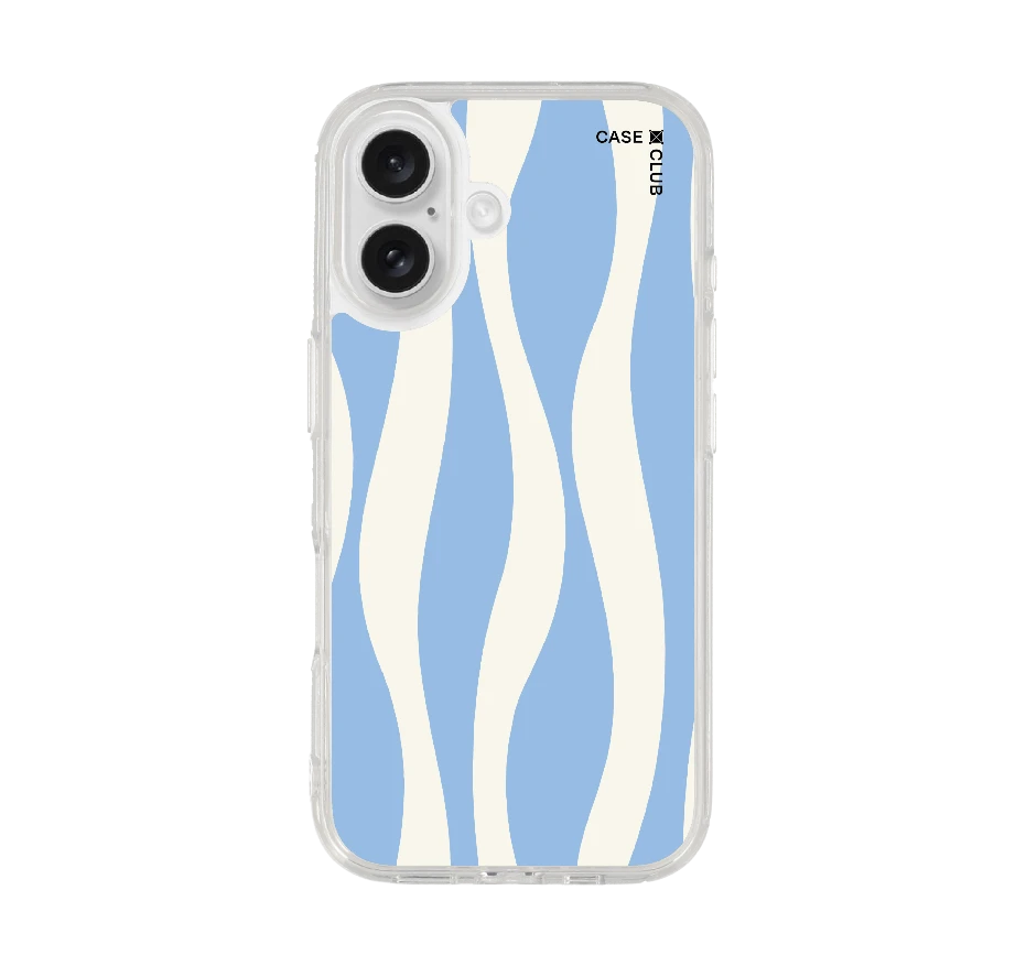 ลายคลื่นน้ำสีขาวน้ำเงิน