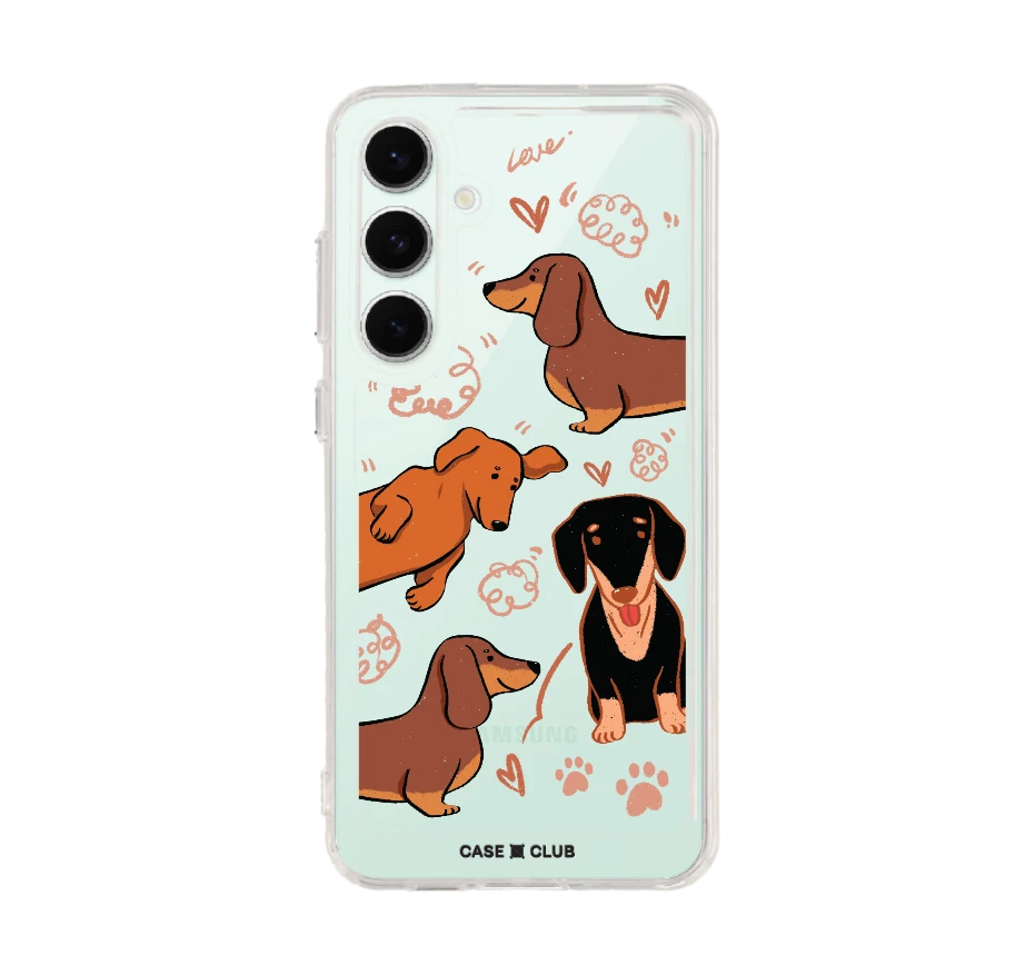 brown dachshund pattern